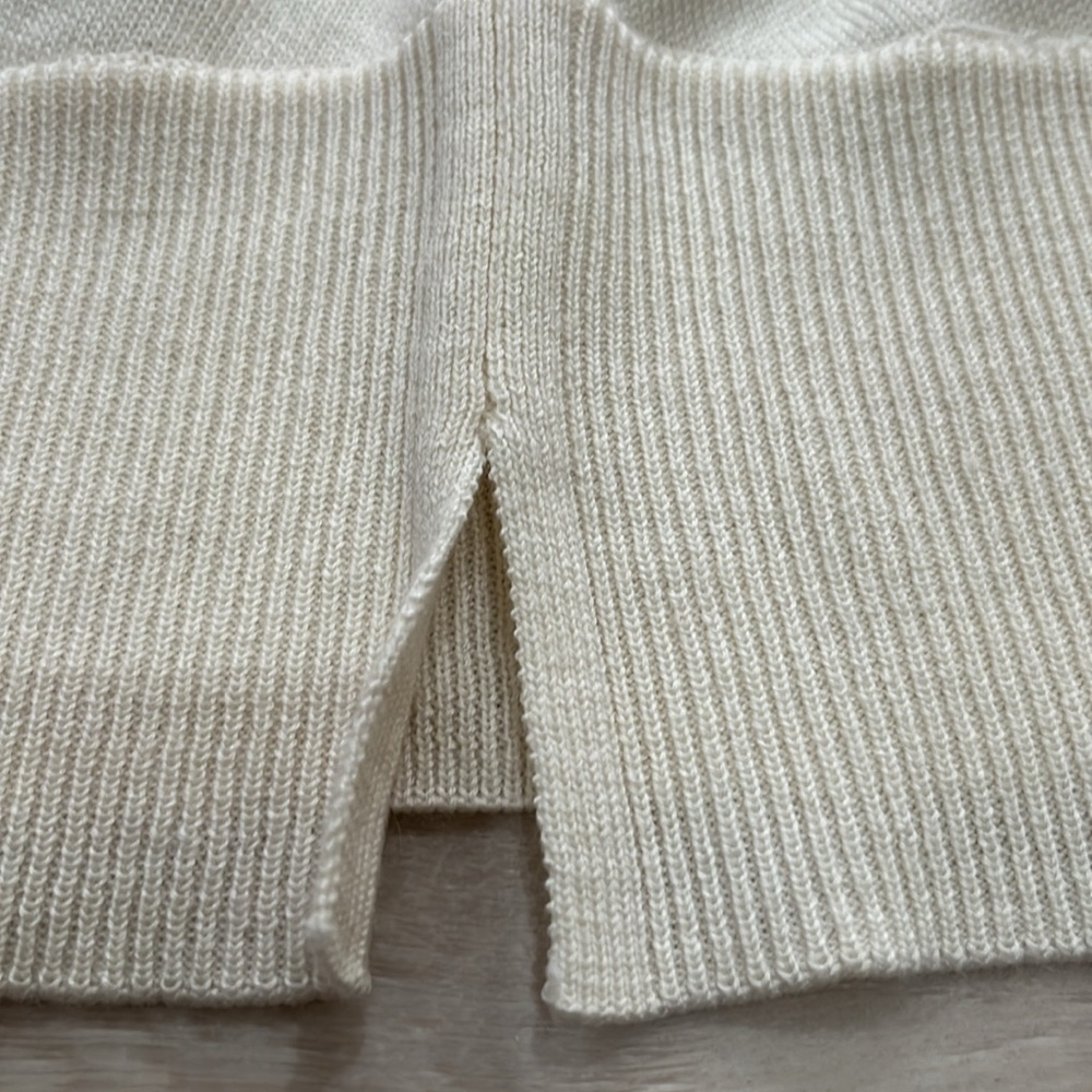 Sandro Off-White Crew Neck Sweater - Picture 5 of 15